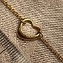 Rare Tiffany x Elsa Peretti Open Heart 750/18K YG Image 2