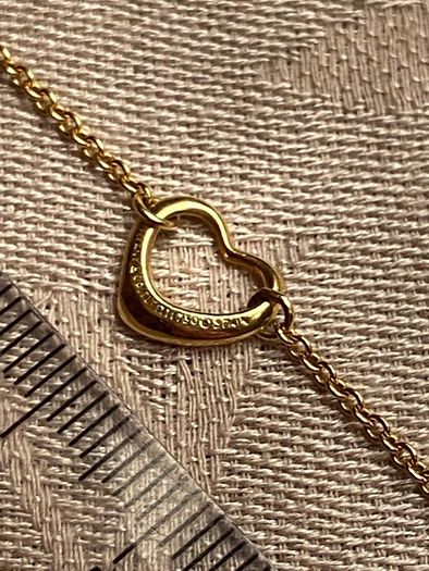 Rare Tiffany x Elsa Peretti Open Heart 750/18K YG