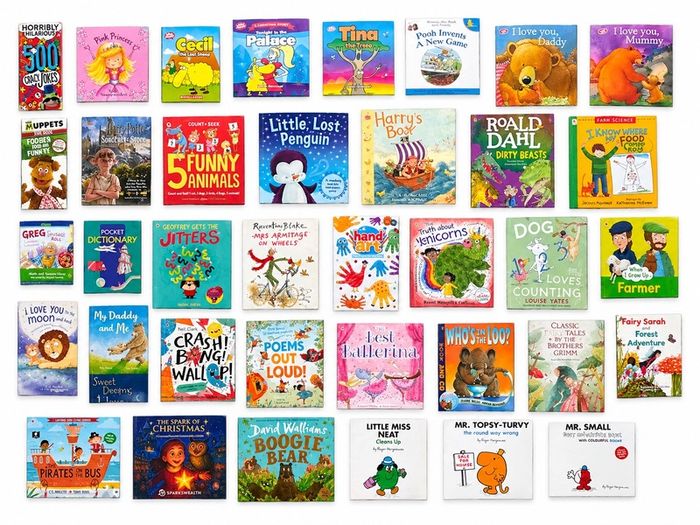 Bundle of 40 Children's Books | Picture Books, Roald Dahl, Mr. Men & More