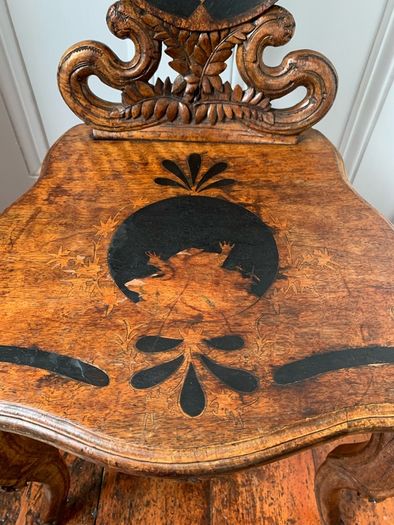 Victorian Aesthetic Movement Hall Chair.
