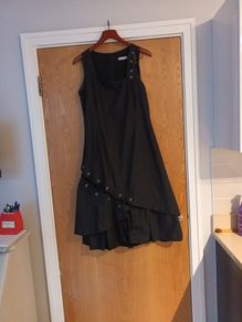 Julie Guerlande Black  Sleevless  Dress.   S.12 .