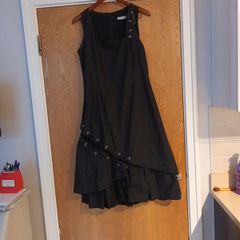 Julie Guerlande Black  Sleevless  Dress.   S.12 .