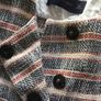 Zara Jacket -- Cream, Red and Navy - Size M Image 5