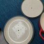 2x Crofton iron cast casserole pots in red Image 7
