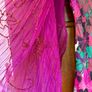Floral Cowl Neck Beaded Dress Size 8 Image 8