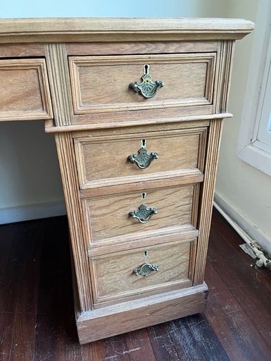 vintage wooden desk
