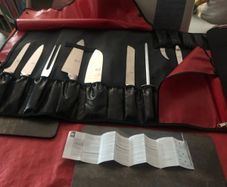 Brand New ICEL 9 Piece Chef's Knife Set in Attache Case