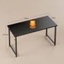 120x48 cm Desk, Small Computer Desk for Home Office, Study Office Table with Headphone Hooks for Small Space, Easy Assembly, Black Image 2