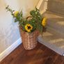 Free Post or Free Large Glass Vase - Wicker Stair Basket with Handle see all photos - as new Image 9