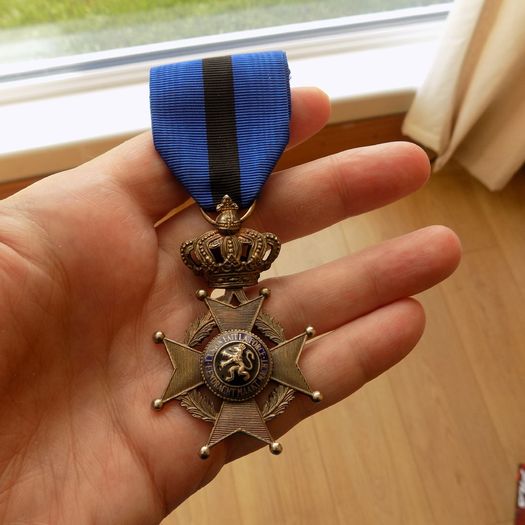Silver.Belgium 1900.Order Of Leopold 11.Knights Cross.