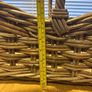 Large Vintage Woven Gathering Basket Image 7