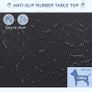 42" Dog Grooming Table, Adjustable Pet Cat Drying Beauty Table with 2 Loops Storage Basket, Rubber Top, Black Image 4