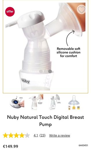 Nuby Electric Brest pomp Brest pads