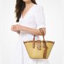 Michael Kors Leather and Straw Bag Image 2