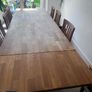 Solid oak dining table and chairs Image 6