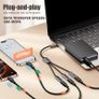 Usb/Type C 3-In-1 Expansion Cable, USB Splitter Charging Transfer Converter Cable, Universal OTG Adapter Cable for Iphone for Samsung Image 3