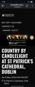Country Music x 2 tickets