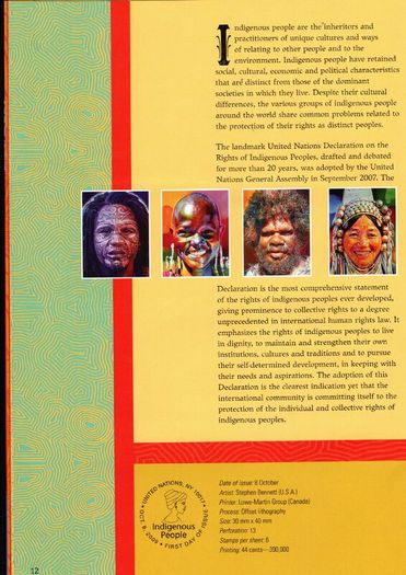 2009 United Nations New York Stamp Collection (inc 16 images)