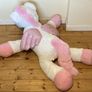 Extra Large Unicorn Plush Toy | Sparkly Eyes & Soft Pink Details Image 4