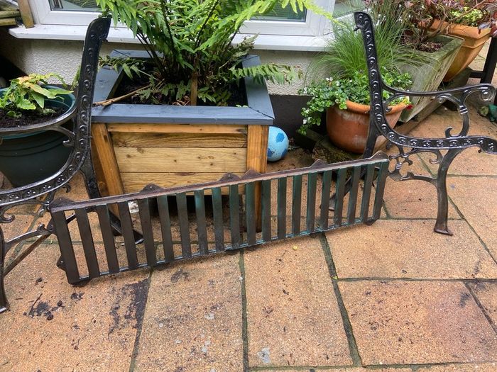 Garden bench.