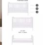 White baby cot Image 2