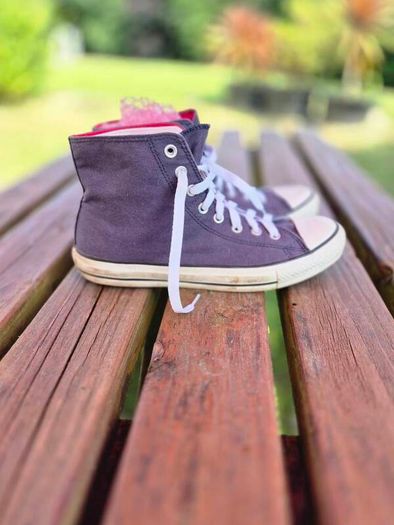 Converse Double Tongue High Top Trainers, UK8, EU41, AV