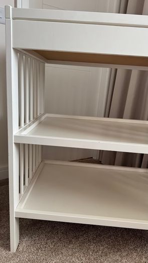 IKEA GULLIVER Changing table, changing unit, baby station in white - kids, toddlers, newborn with new mat cover