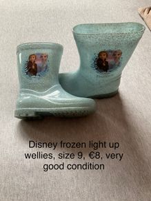 Disney frozen light up wellies