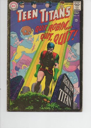 Teen Titans #14 Requiem For A Titan 1968 Dc Silver Age Comic