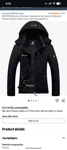 Women's ski jacket