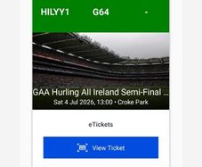Galway v Cork hill tickets