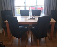 Dining table and chairs