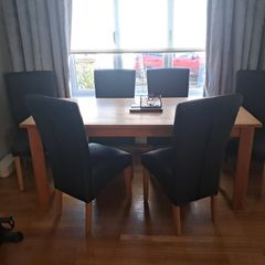 Dining table and chairs