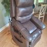 Motor Rise & Recliner Chair,  brown Leather Image 5