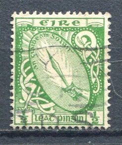 Rare Used Irish Postage Stamp  - 65 Sword of Light Stamp
