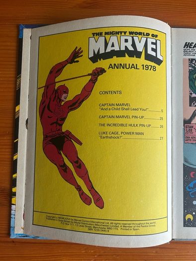 Comic: 'The Mighty World Of Marvel' annual 1978