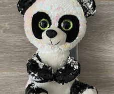 Panda Soft Toy - Sequinned - Tactile - 26cm