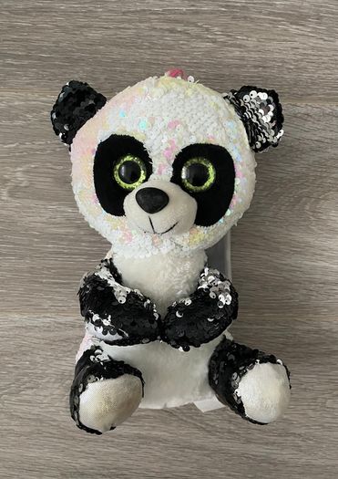 Panda Soft Toy - Sequinned - Tactile - 26cm