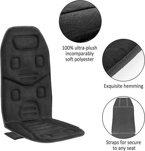 Back Massager for Pain- Massage Chair with 10 Vibration Motors,Chair Massager, Massage Chair Pad for Back, Gifts for Women,Men,Dad,Mom, Him