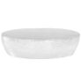 Coffee Table Hammered Silver 100x50x28 cm Aluminium Image 2