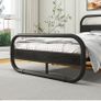 King Size Bed Frame with Headboard,150x200 Oval-Shaped Image 5