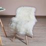 Faux Sheepskin, Faux Fur Rug, Fluffy Rug for the Bedroom, Living Room or Nursery, Furry Carpet or Throw for Chairs, Stools and Sofa (White, 50x80cm) Image 3