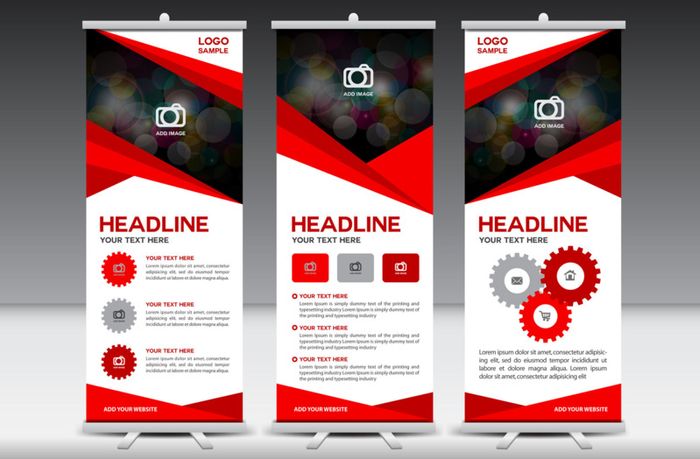 Roll up Banners pop up stands for business advertisements Roll up Banner