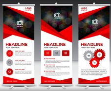 Roll up Banners pop up stands for business advertisements Roll up Banner