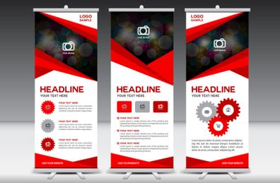 Roll up Banners pop up stands for business advertisements Roll up Banner
