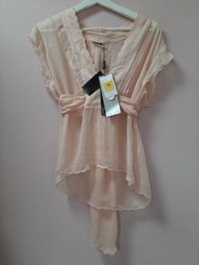 top new silk beaded tags attached