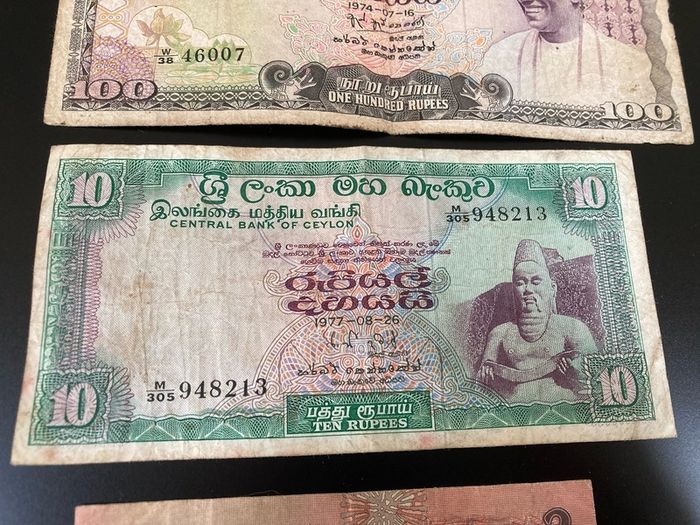 Ceylon (Sri Lanka) banknotes
