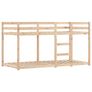 Bunk Bed without Mattress White&Black 90x200 cm Solid Wood Pine Image 4