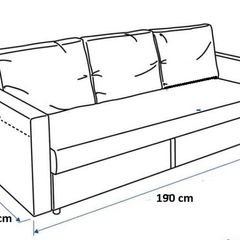 3 Seater, Double Sofa Bed IKEA with Fitted Cover