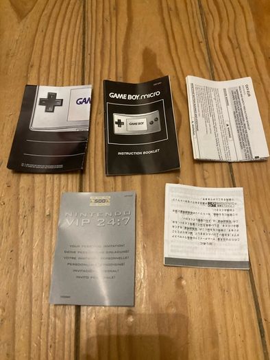 nintendo game boy micro silver console